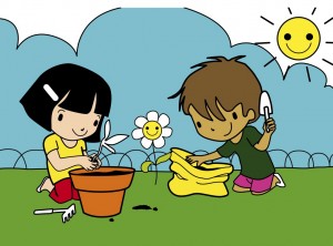 Coloriage - Potager